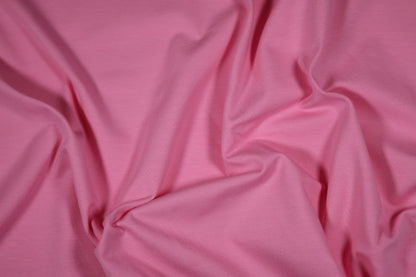 Pinkfarbener Baumwolljersey – weich und leuchtend