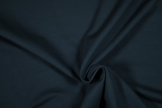 Baumwolljersey in Schwarz – klassischer Stoff für vielseitige Mode