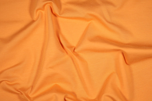 Baumwolljersey in Hellorange – leuchtend, weich & elastisch