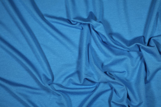 Viskosejersey in Himmelblau – weich, elastisch und hautsympathisch
