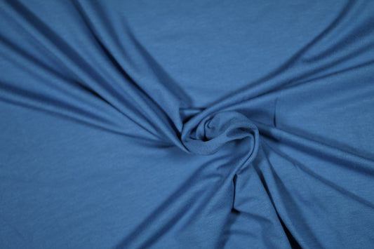 Weicher Viskose Jersey in Jeansblau – ideal für bequeme Kleidung