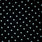 Viskosestoff – Punkte in Schwarz (regelmäßig)