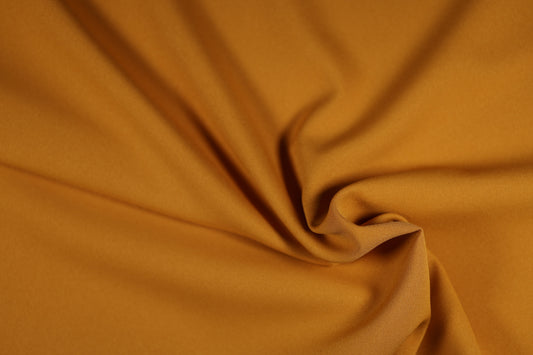 Polyester Panama Stoff in Senfgelb – ideal für kräftige Dekoakzente und kreative Projekte