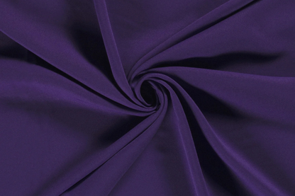 Detail Polyester Panama Stoff Lila – feine Struktur