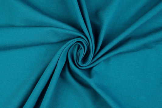 Baumwolljersey Türkisblau Meterware – elastischer Jersey Stoff