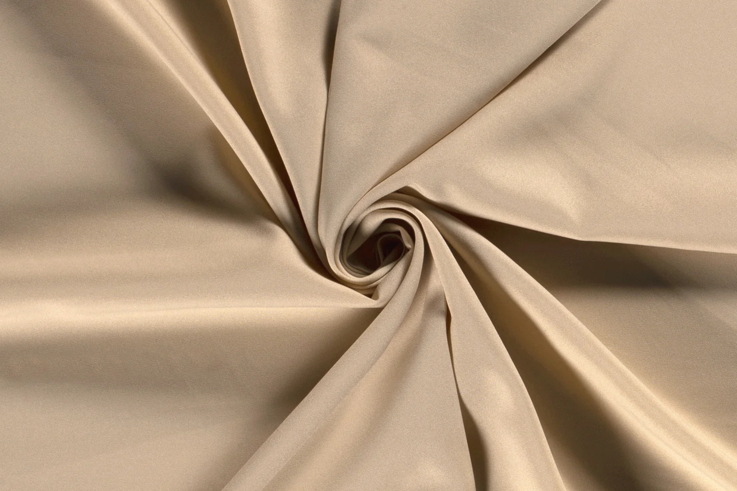 Meterware Polyester Stoff beige Uni klassisch elegant