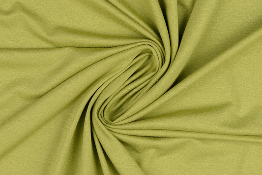 Viskose Jersey Stoff Lindgrün  – Weich, Elastisch & Fließend
