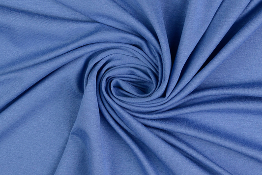 Viskose Jersey Stoff Himmelblau – Weich, Elastisch & Fließend