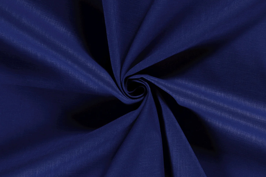 Leinen Stoff Königsblau Meterware – Leinen Baumwolle Mischung