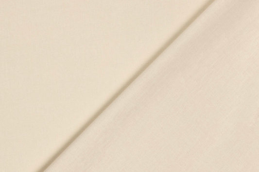 Leichter Baumwollstoff in Beige als Fahnentuch weich fallend und glatt