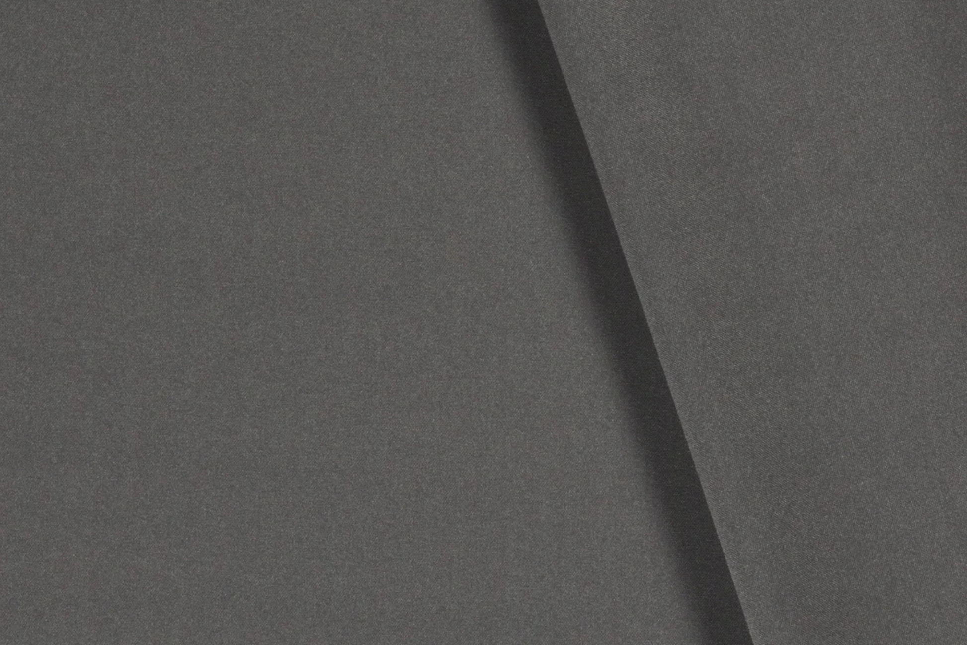 Dunkelgrauer Uni Stoff aus Polyester mit matter Oberfläche Stoffeya