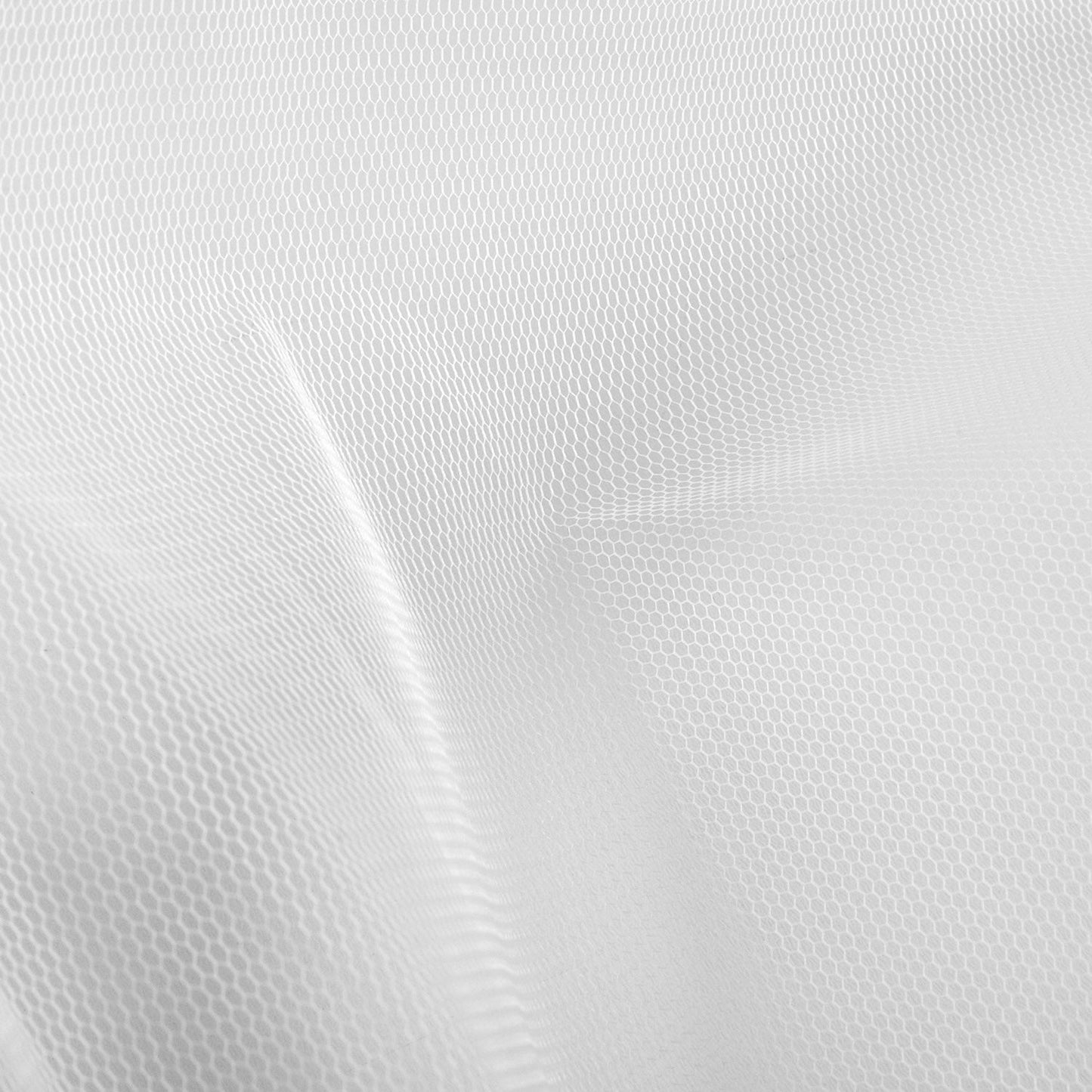 Grober Tüll Weiß – Stoffansicht