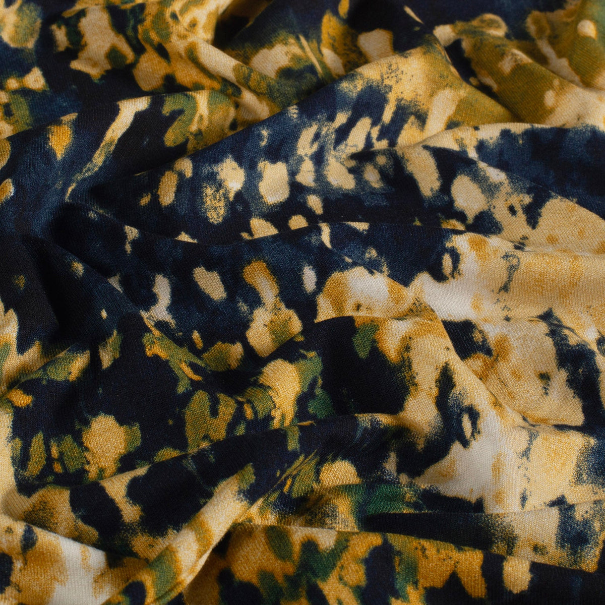 Viskose Jersey Abstrakt Marine – Stoffeya