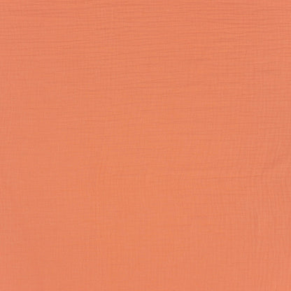 Musselin Stoff Koralle – Detail