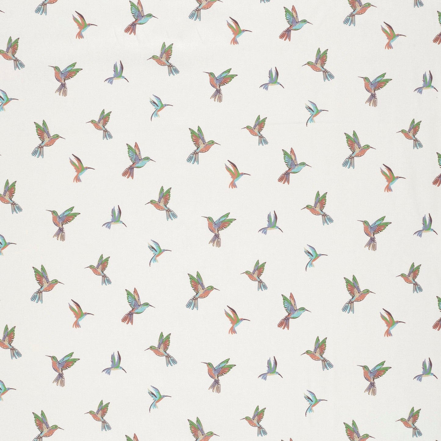 Baumwoll-Popeline Vögel Wollweiß – Detail