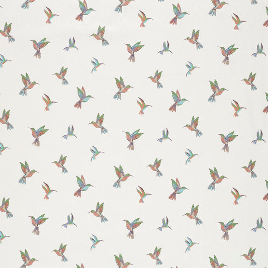 Baumwoll-Popeline Vögel Wollweiß – Detail