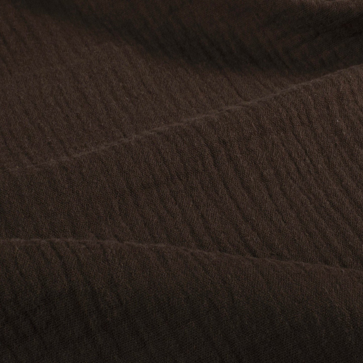 Musselin Stoff Dunkelbraun – Stoffeya