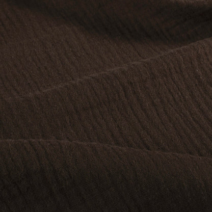 Musselin Stoff Dunkelbraun – Stoffeya