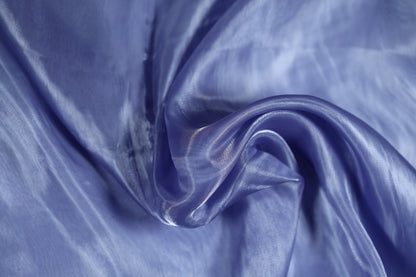 Hellblauer Organza Stoff glänzend transparent 140cm breit