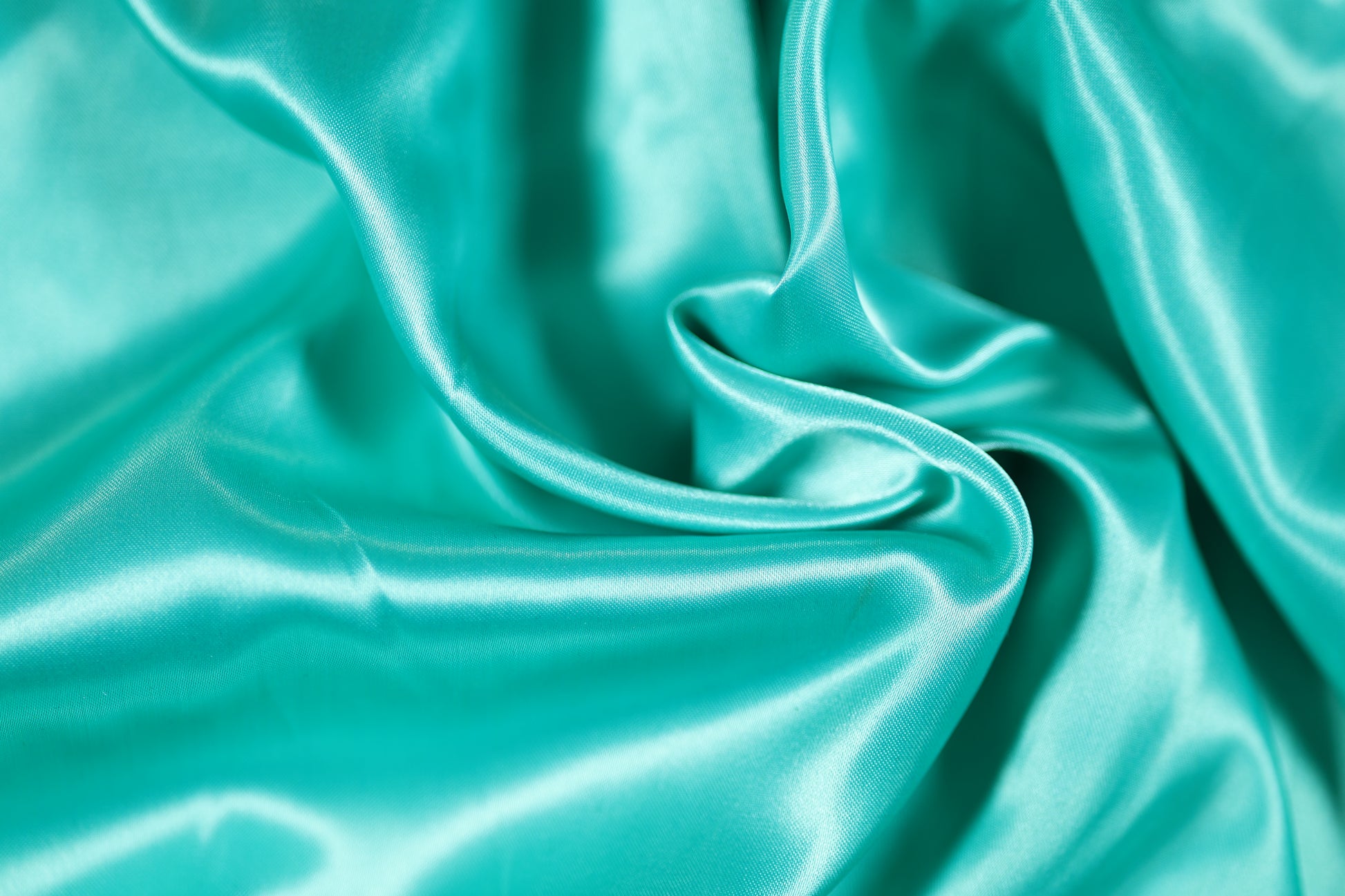 Türkisgrüner Satin Stoff glänzend 140cm
